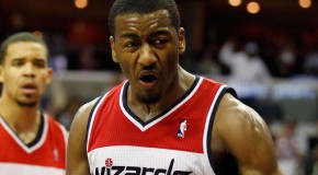 John Wall facial on Kevin Love